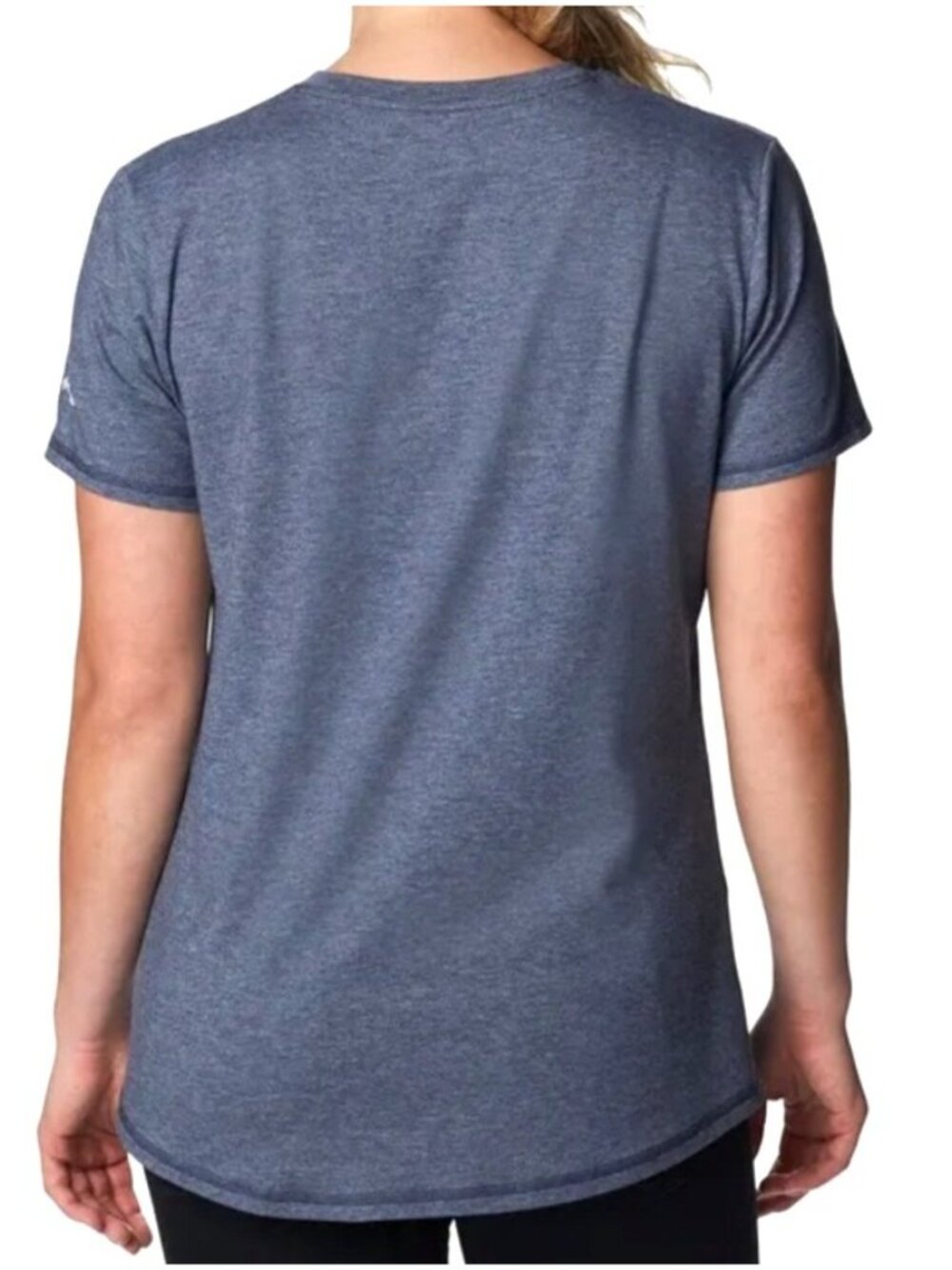 Columbia Women's Omni-Shade Graphic Tee SZ Small Navy Blue Outdoor Adventure - Picture 2 of 10